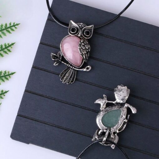 Spirit of the Owl Necklace – Intuitive Guide with Power Stones