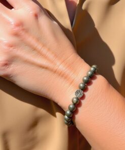 Pyrite Prosperity Shield Bracelet