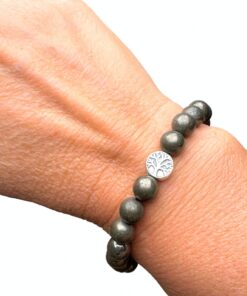 Pyrite Prosperity Shield Bracelet