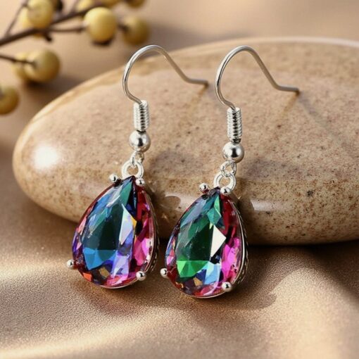 Rainbow Mystic Topaz Earrings