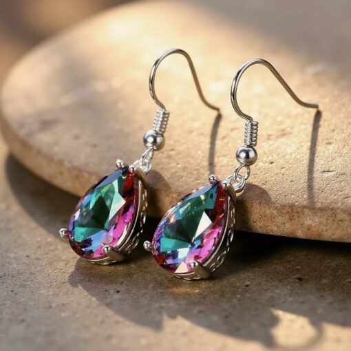 Rainbow Mystic Topaz Earrings