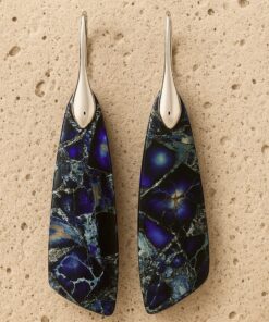 Blue Jasper Dangle Earrings - Stylish and Unique Jewelry