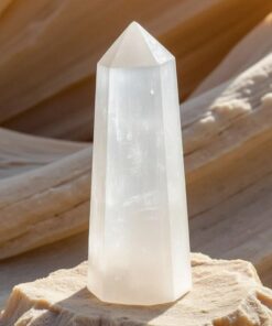 Serenity Point in Selenite - Healing Crystal for Calmness and Balance