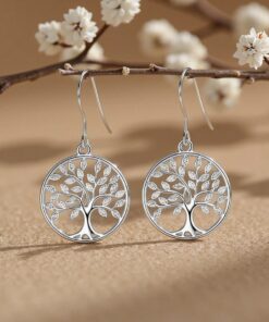 Silver Tree of Life Earrings