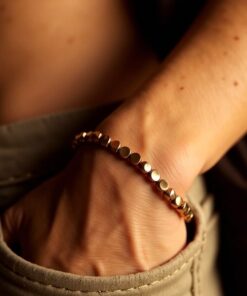 Tibetan Copper Bead Bracelet - Handmade Artisan Jewelry