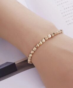 Tibetan Copper Bead Bracelet - Handmade Artisan Jewelry