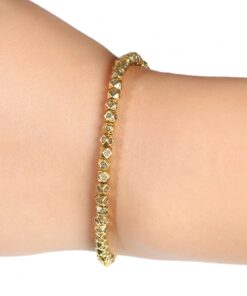 Tibetan Harmony Bracelet with Faceted Beads