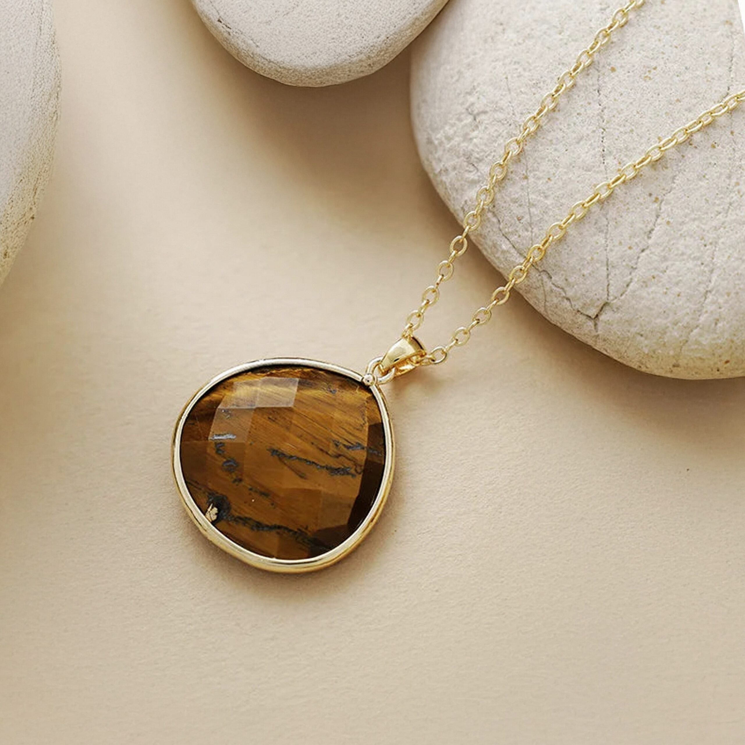 Tiger Eye 'Drop of Light' Pendant