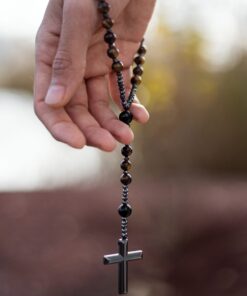 Tiger Eye 'Protection' Rosary Necklace