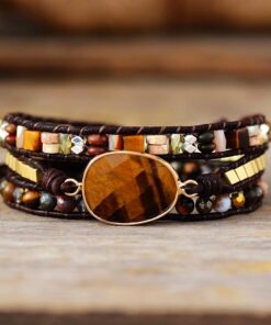 Conscience Tiger Eye Wrap Bracelet