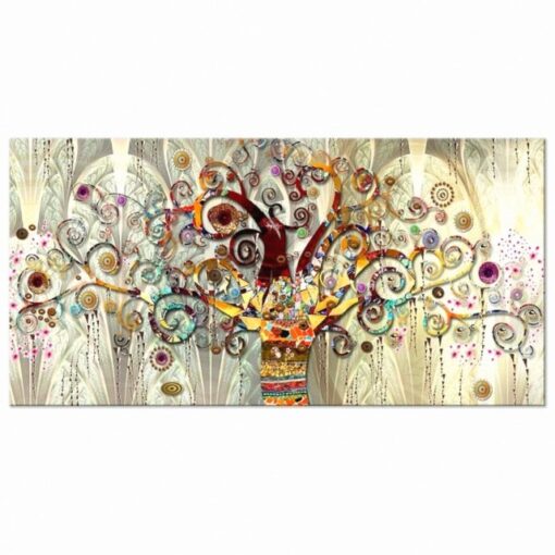 Tree of Life Fabric - Modern Art
