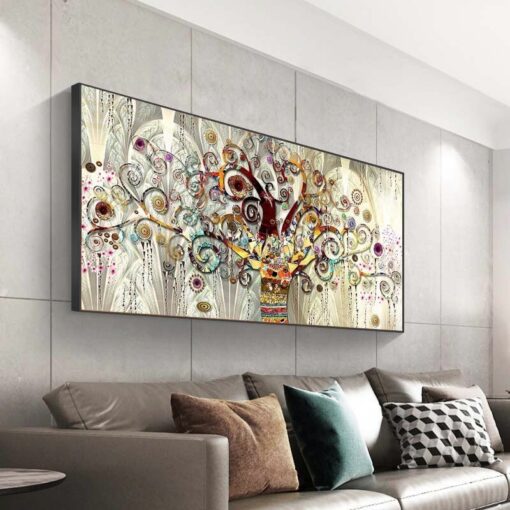 Tree of Life Fabric - Modern Art
