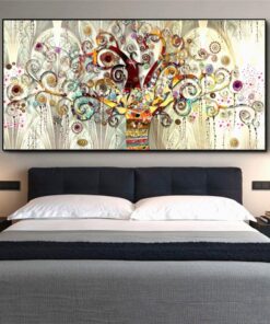 Tree of Life Fabric - Modern Art