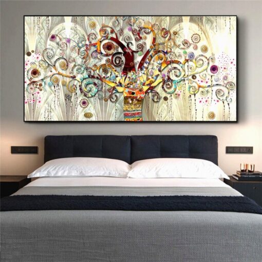 Tree of Life Fabric - Modern Art
