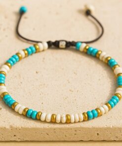 Turquoise & Howlite 'Vibration' Bracelet