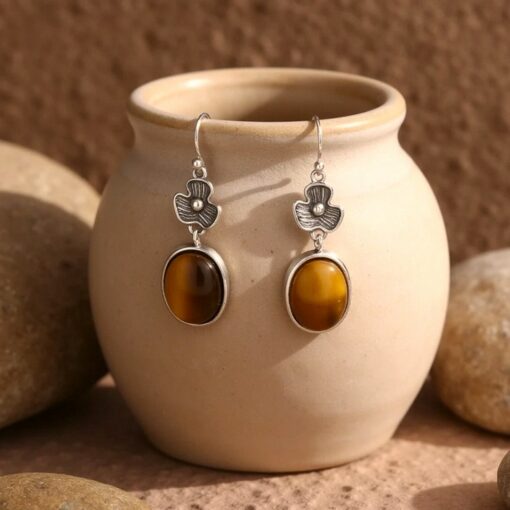 Radiant Confidence Tiger Eye Earrings