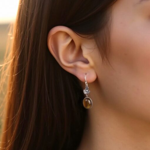 Radiant Confidence Tiger Eye Earrings