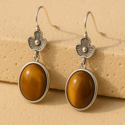 Radiant Confidence Tiger Eye Earrings