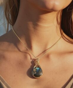 Universe Eye Labradorite Pendant