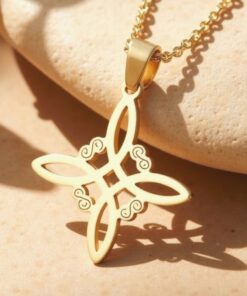 Mystic Shield Necklace - Witch Knot