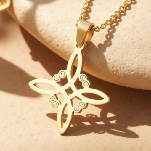 Mystic Shield Necklace - Witch Knot