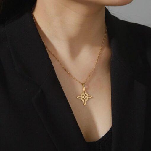 Mystic Shield Necklace - Witch Knot