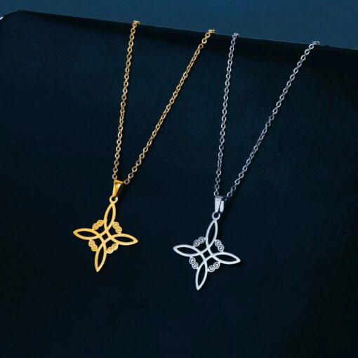 Mystic Shield Necklace - Witch Knot