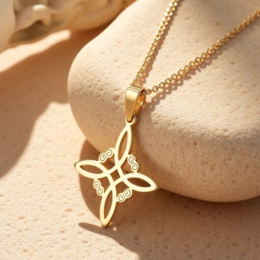Mystic Shield Necklace - Witch Knot